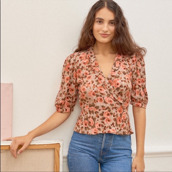 Rouje Tops - Rouje Louisette Top in Floral Print